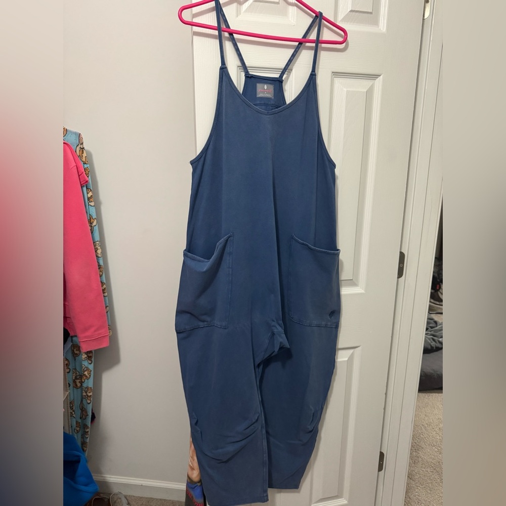 Free People Hot Shot Onesie French Navy Size Small